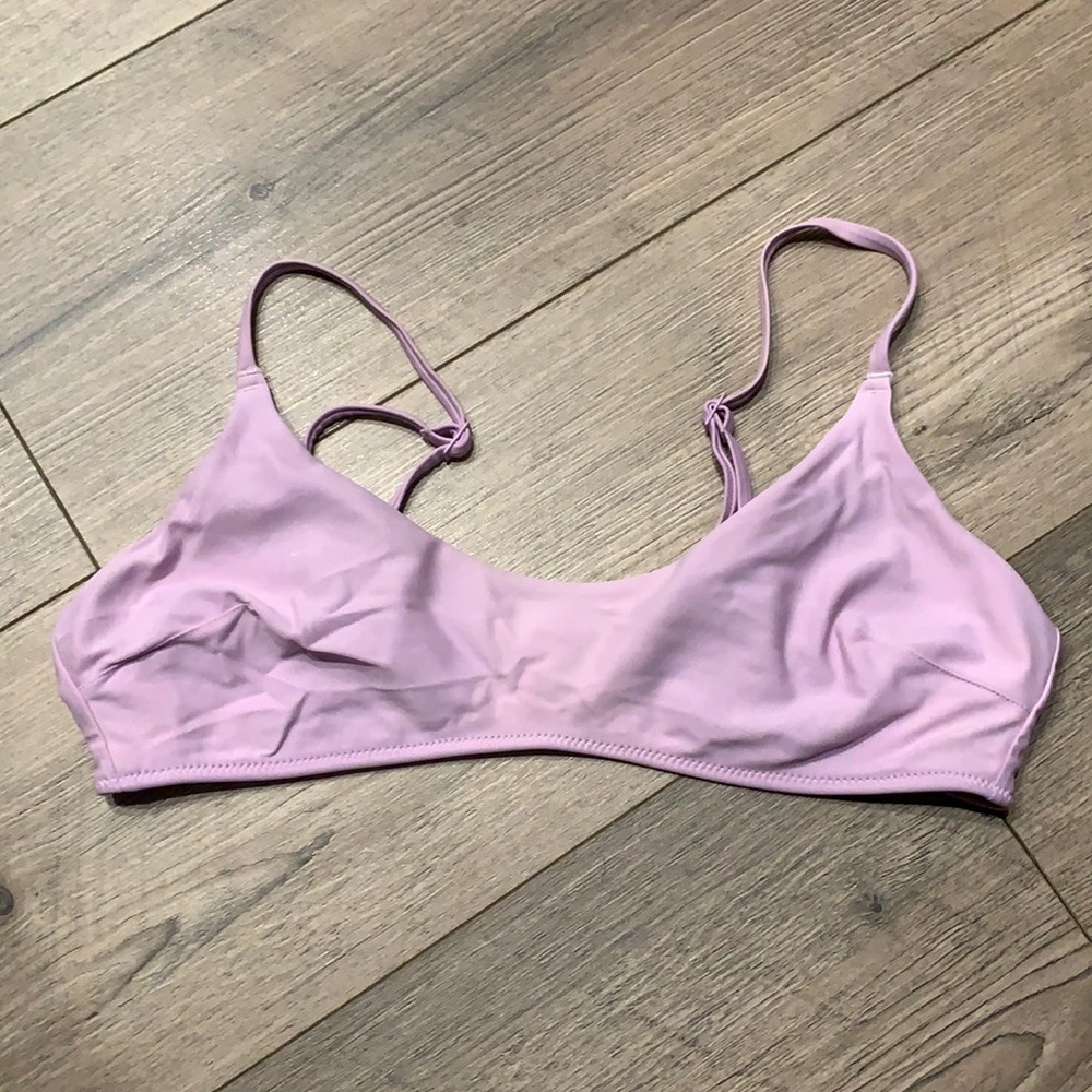 Aerie Lavender Scoop Bikini Top
